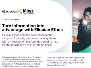 Turn information into advantage with Ellucian Ethos