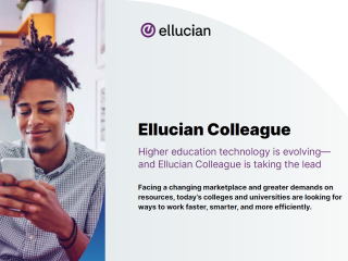 Ellucian Colleague Student delivers an easy-to-use solution
